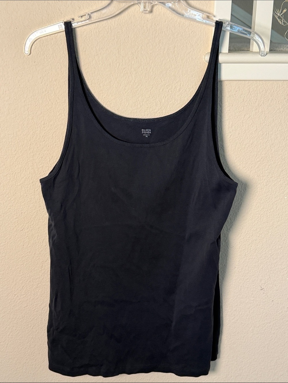 Eileen Fisher Black Scoop Neck Tank
